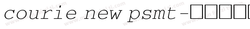 courie new psmt字体转换